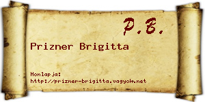 Prizner Brigitta névjegykártya